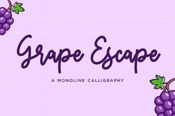 Grape Escape: The Monoline Font Designers Love