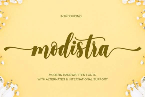 Modistra: A Handwritten Font That Brings Projects to Life